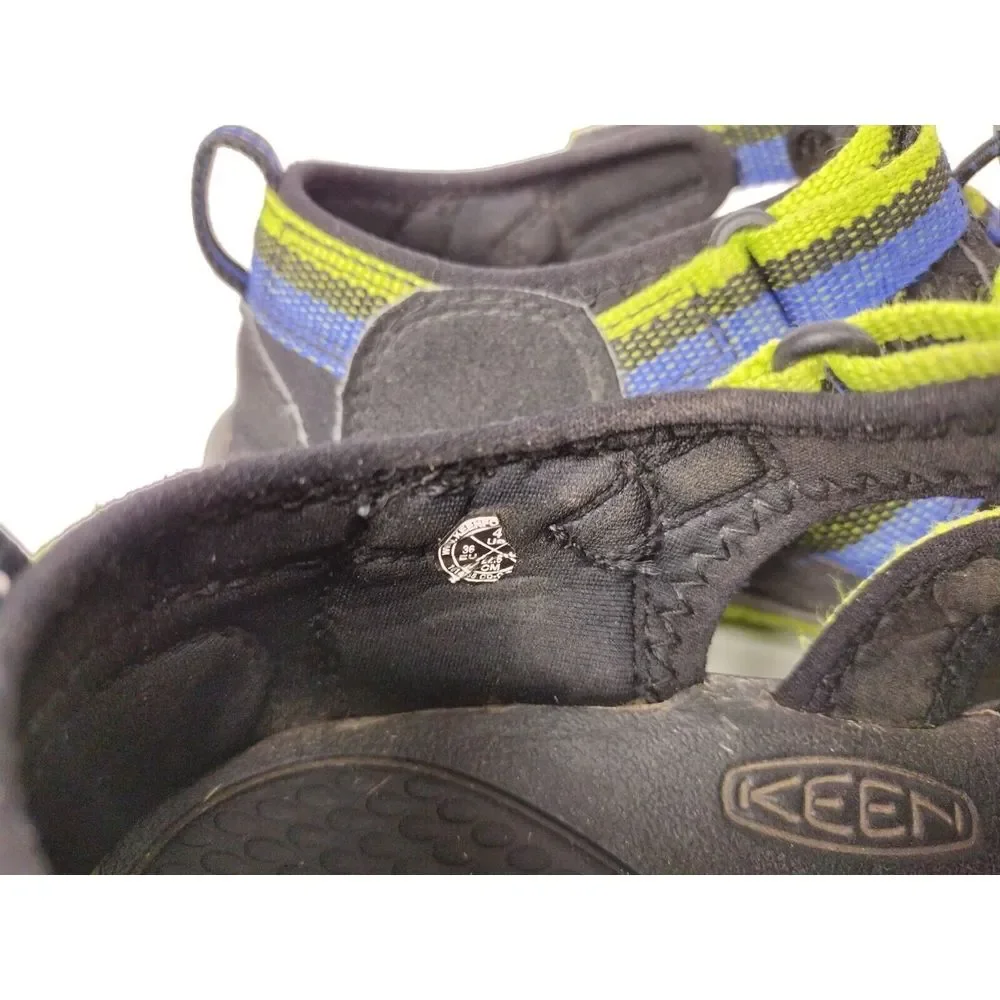 KEEN Sandals Newport H2 Youth Size 4 Waterproof Hiking Water Sport‎ Blue/Green